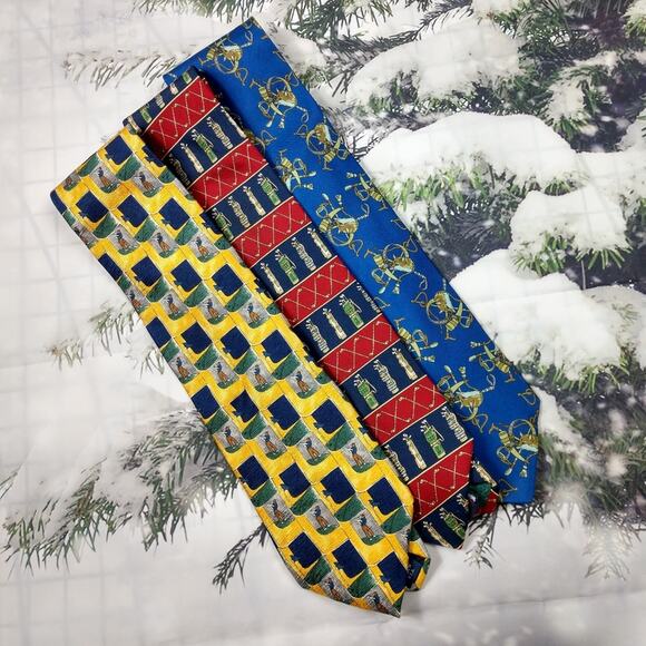 Gentleman's Traditional Sport Tie Collection of 3 - Picture 1 of 16